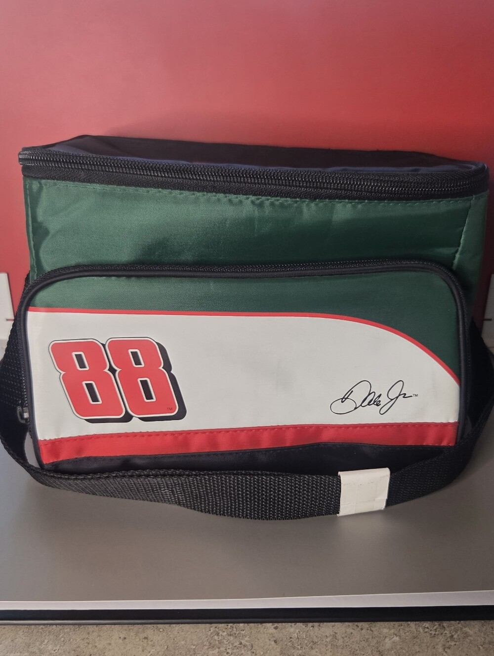 NASCAR Dale Earnhardt Jr #88 Grn/Blk/Wh Thermos Brand Soft Cooler Bag
